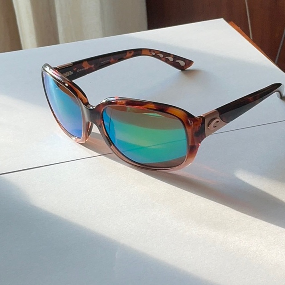 Costa Gannet Green Mirror Sunglasses